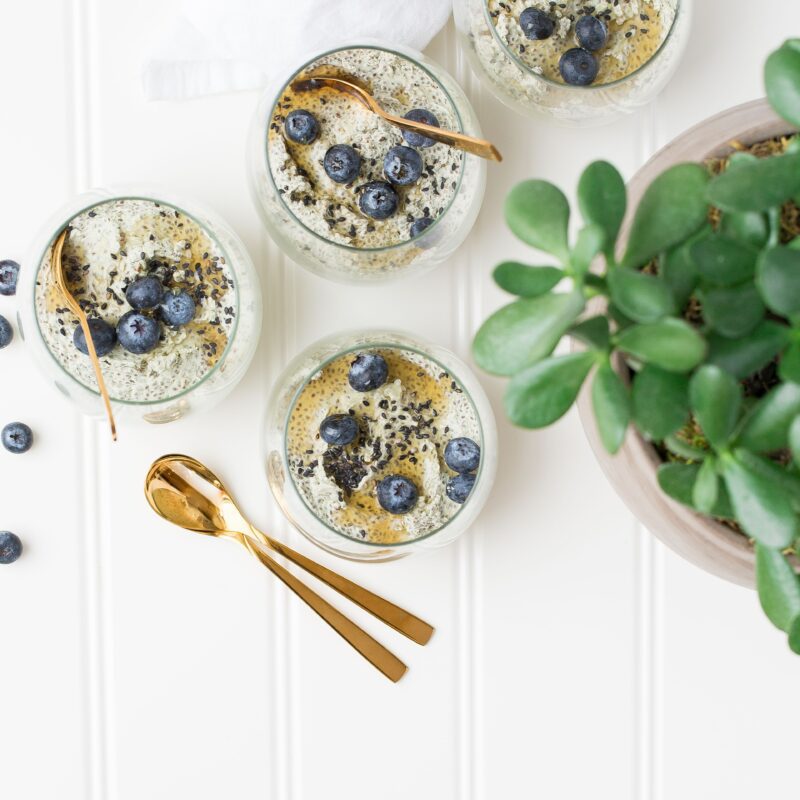 Chia banana protein porridge